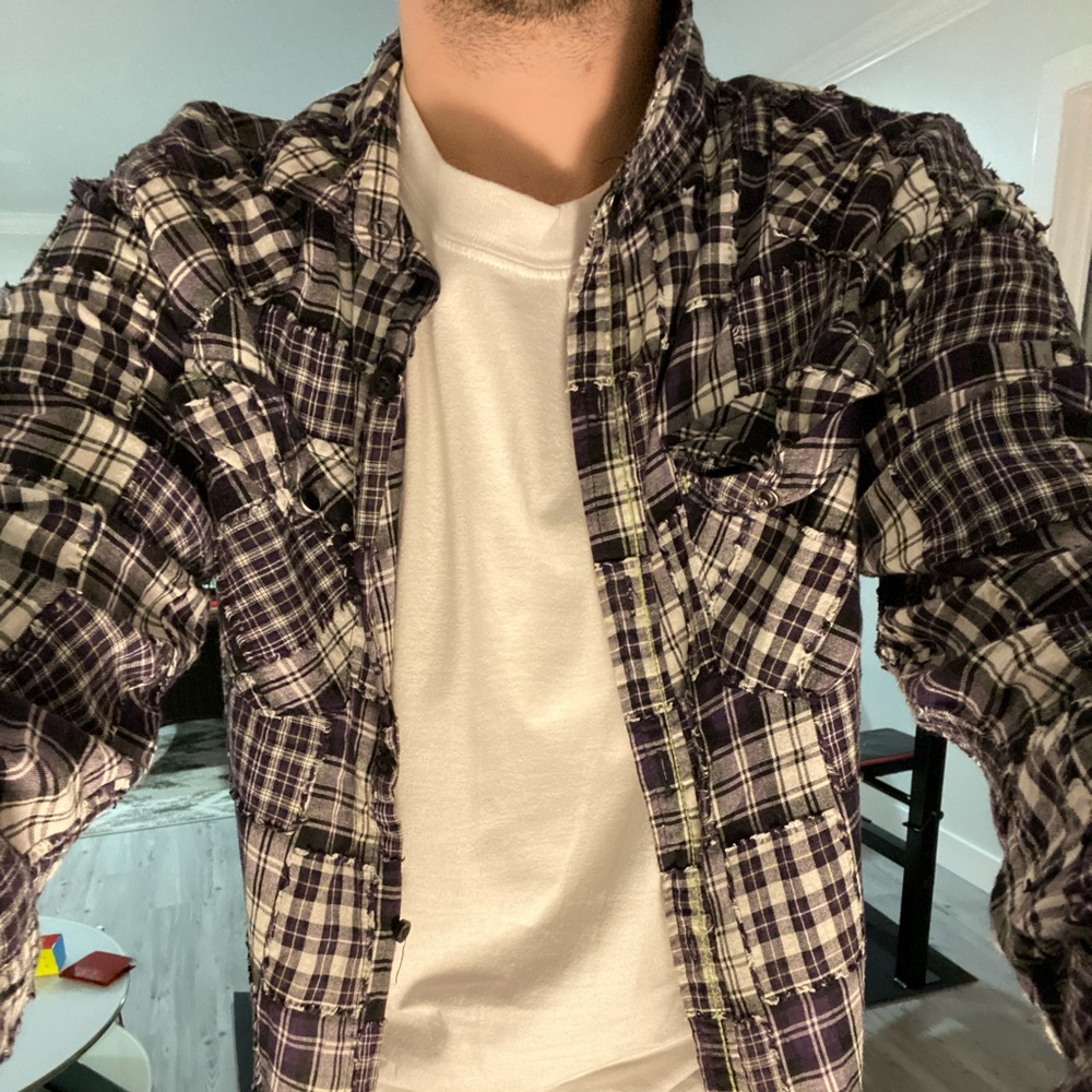Plaid button up - Picture 2 of 6